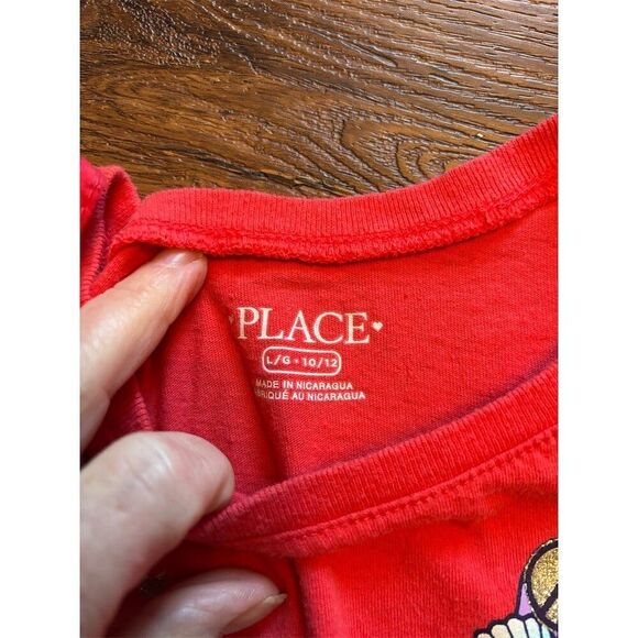 The Children's Place Girls T-Shirts Size L (10/12) Mermaid Watermelon - Picture 7 of 9